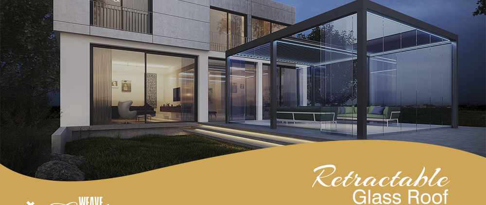 Retractable Glass Roof For Outdoor Areas