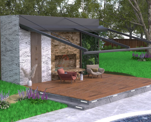Flat Pergola Roof System