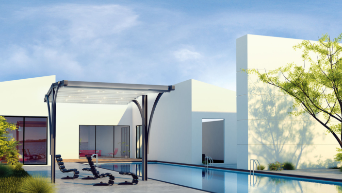 Vault Variance retractable pergola